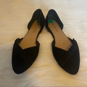 Black flats by restricted. Size 8